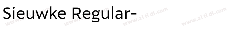 Sieuwke Regular字体转换